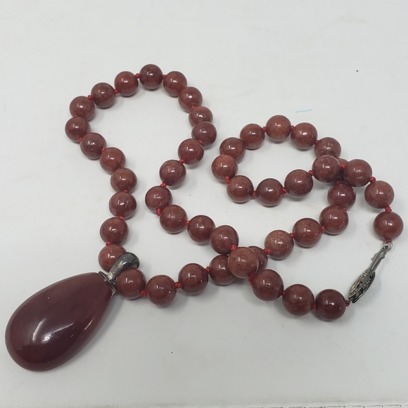 2 beaded necklaces with sterling silver enhancer - Picture 5 of 15